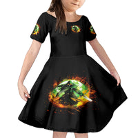 Fairy Skull Kid Short Sleeve Dress In My Next Life I Want To Be The Karme Fairy - Wonder Print Shop