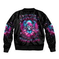 Witch Skull Sleeve Zip Bomber Jacket Buckle Up Buttercup You Just Flipped My Bitch Switch - Wonder Print Shop