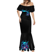 Witch Skull Mermaid Dress I'm A Good Person But Don't Give Me A Reason To Show My Evel Side - Wonder Print Shop