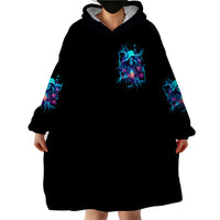 Witch Skull Wearable Blanket Hoodie I'm A Good Person But Don't Give Me A Reason To Show My Evel Side - Wonder Print Shop