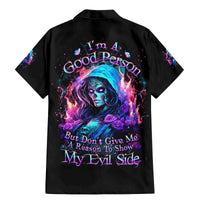 Lady Skull Family Matching Mermaid Dress and Hawaiian Shirt The Good Girl In Me Got Tired Of The Bullshit - Wonder Print Shop