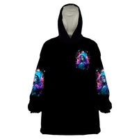 Lady Skull Wearable Blanket Hoodie The Good Girl In Me Got Tired Of The Bullshit - Wonder Print Shop