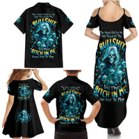 Irsh Girl Skull Family Matching Summer Maxi Dress and Hawaiian Shirt Drink Up Bitch - Wonder Print Shop