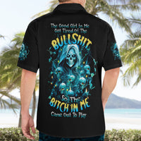 Irsh Girl Skull Hawaiian Shirt Drink Up Bitch - Wonder Print Shop