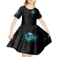 Irsh Girl Skull Kid Short Sleeve Dress Drink Up Bitch - Wonder Print Shop