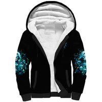 Irsh Girl Skull Sherpa Hoodie Drink Up Bitch - Wonder Print Shop