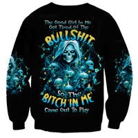 Irsh Girl Skull Sweatshirt Drink Up Bitch - Wonder Print Shop