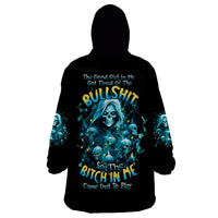 Irsh Girl Skull Wearable Blanket Hoodie Drink Up Bitch - Wonder Print Shop