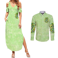 Thunder Skull Couples Matching Summer Maxi Dress and Long Sleeve Button Shirt I'm Not Anti Social I'm Just Not User Friendly - Wonder Print Shop