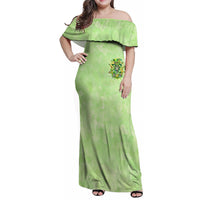 Thunder Skull Family Matching Off Shoulder Maxi Dress and Hawaiian Shirt I'm Not Anti Social I'm Just Not User Friendly - Wonder Print Shop