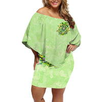 Thunder Skull Family Matching Off Shoulder Short Dress and Hawaiian Shirt I'm Not Anti Social I'm Just Not User Friendly - Wonder Print Shop