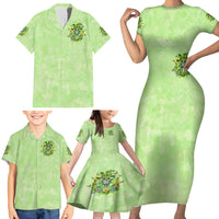 Thunder Skull Family Matching Short Sleeve Bodycon Dress and Hawaiian Shirt I'm Not Anti Social I'm Just Not User Friendly - Wonder Print Shop