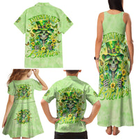 Thunder Skull Family Matching Tank Maxi Dress and Hawaiian Shirt I'm Not Anti Social I'm Just Not User Friendly - Wonder Print Shop