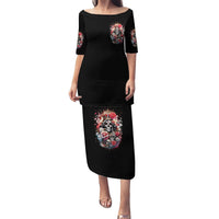 Rose Skull Puletasi Like Me Or Not I Don't Give A Flying Fuck - Wonder Print Shop