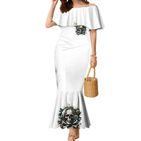 Black Skull Mermaid Dress Hello Darkness My Old Friend - Wonder Print Shop