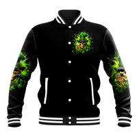 Irish Skull Baseball Jacket The Devil Whispered To Me I'm Coming For You I Whisper Back Bring Beer - Wonder Print Shop