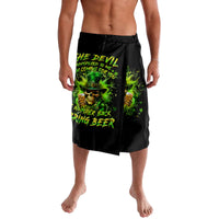 Irish Skull Lavalava The Devil Whispered To Me I'm Coming For You I Whisper Back Bring Beer - Wonder Print Shop