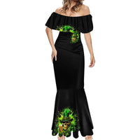 Irish Skull Mermaid Dress The Devil Whispered To Me I'm Coming For You I Whisper Back Bring Beer - Wonder Print Shop