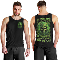 Viking Skull Men Tank Top If Your Path Demnads You Walk Through Hell Walk As If You Own The Place - Wonder Print Shop