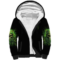 Viking Skull Sherpa Hoodie If Your Path Demnads You Walk Through Hell Walk As If You Own The Place - Wonder Print Shop