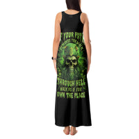 Viking Skull Tank Maxi Dress If Your Path Demnads You Walk Through Hell Walk As If You Own The Place - Wonder Print Shop