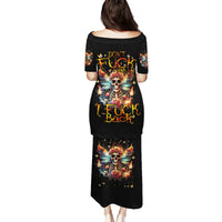 Fairy Skull Family Matching Puletasi and Hawaiian Shirt Don't Fuck With Me I Fuck Back - Wonder Print Shop