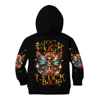Fairy Skull Kid Hoodie Don't Fuck With Me I Fuck Back - Wonder Print Shop