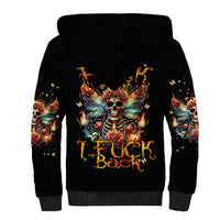 Fairy Skull Sherpa Hoodie Don't Fuck With Me I Fuck Back - Wonder Print Shop