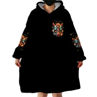 Fairy Skull Wearable Blanket Hoodie Don't Fuck With Me I Fuck Back - Wonder Print Shop