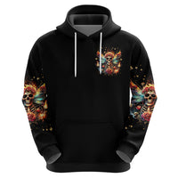 Fairy Skull Zip Hoodie Don't Fuck With Me I Fuck Back - Wonder Print Shop