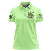 Irish Skull Women Polo Shirt Let The Shenanigans Begin - Wonder Print Shop