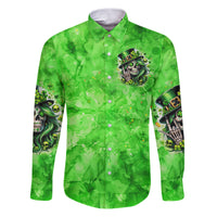 Irish Skull Family Matching Puletasi and Hawaiian Shirt Shamrock And Roll - Wonder Print Shop