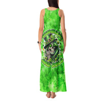 Irish Skull Tank Maxi Dress Shamrock And Roll - Wonder Print Shop