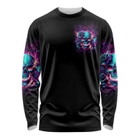 Rose Skull Long Sleeve Shirt The Good Girl In Me Got Tired Of The Bullshit So The Bitch In Me Came Out To Play - Wonder Print Shop