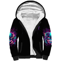 Rose Skull Sherpa Hoodie The Good Girl In Me Got Tired Of The Bullshit So The Bitch In Me Came Out To Play - Wonder Print Shop