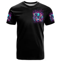 Rose Skull T Shirt The Good Girl In Me Got Tired Of The Bullshit So The Bitch In Me Came Out To Play - Wonder Print Shop