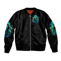 Witch Skull Bomber Jacket The Good Girl In Me Got Tired Of The Bullshit So The Bitch In Me Came Out To Play - Wonder Print Shop