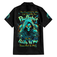 Witch Skull Family Matching Short Sleeve Bodycon Dress and Hawaiian Shirt The Good Girl In Me Got Tired Of The Bullshit So The Bitch In Me Came Out To Play - Wonder Print Shop