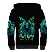 Witch Skull Sherpa Hoodie The Good Girl In Me Got Tired Of The Bullshit So The Bitch In Me Came Out To Play - Wonder Print Shop