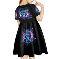 Rose Skull Kid Short Sleeve Dress She Whispered Back Iam The Storm - Wonder Print Shop