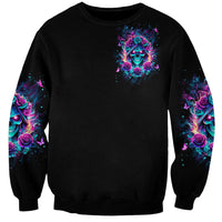 Rose Skull Sweatshirt She Whispered Back Iam The Storm - Wonder Print Shop