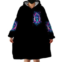 Rose Skull Wearable Blanket Hoodie She Whispered Back Iam The Storm - Wonder Print Shop