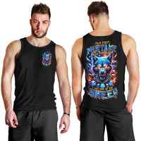 Wolf Skull Men Tank Top Your First Mistake Was Thinking I was One Of The Sheep - Wonder Print Shop
