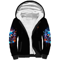 Wolf Skull Sherpa Hoodie Your First Mistake Was Thinking I was One Of The Sheep - Wonder Print Shop