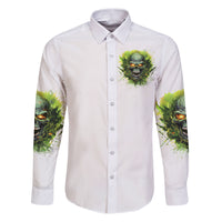 Flame Skull Family Matching Puletasi and Hawaiian Shirt One Day Im Gonna Just Say Fuck It All - Wonder Print Shop