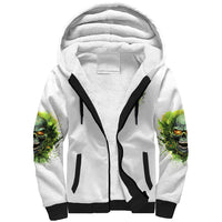 Flame Skull Sherpa Hoodie One Day Im Gonna Just Say Fuck It All - Wonder Print Shop