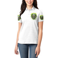 Flame Skull Women Polo Shirt One Day Im Gonna Just Say Fuck It All - Wonder Print Shop