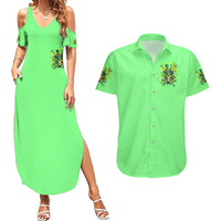 Irish Skull Couples Matching Summer Maxi Dress and Hawaiian Shirt I'm Not Anti Social I'm Just Not User Friendly - Wonder Print Shop