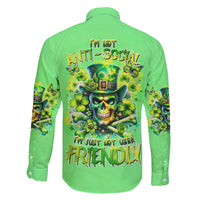 Irish Skull Family Matching Mermaid Dress and Hawaiian Shirt I'm Not Anti Social I'm Just Not User Friendly - Wonder Print Shop