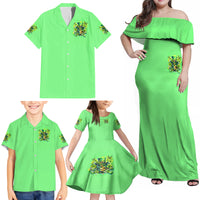 Irish Skull Family Matching Off Shoulder Maxi Dress and Hawaiian Shirt I'm Not Anti Social I'm Just Not User Friendly - Wonder Print Shop